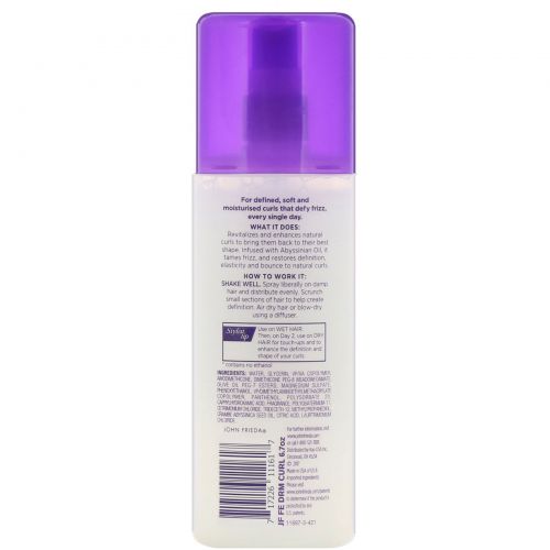 John Frieda, Спрей для ежедневной укладки Frizz Ease, Dream Curls, 198 мл