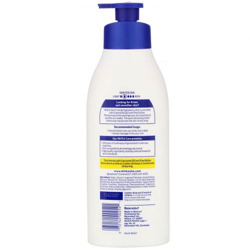 Nivea, Body Lotion, Skin Firming Hydration, 16.9 fl oz (500 ml)