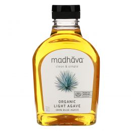 Madhava Natural Sweeteners, Organic Golden Light Blue Agave, 23.5 oz (667 g)