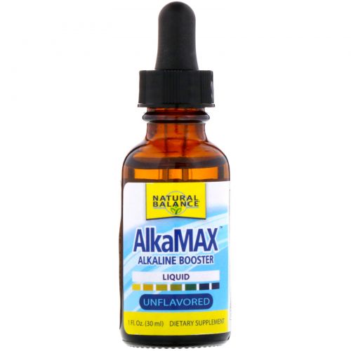 Natural Balance, AlkaMax, жидкий алкалиновый бустер, без запаха, 1 ж. унц. (30 мл)