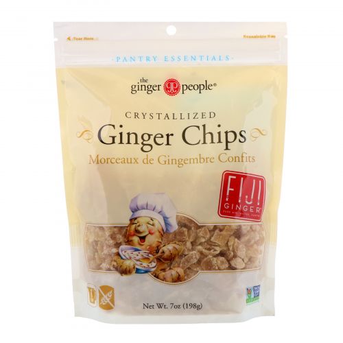 The Ginger People, Crystallized Ginger Chips, 7 oz (198 g)