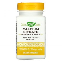 Nature's Way, Calcium Citrate, 100 Capsules