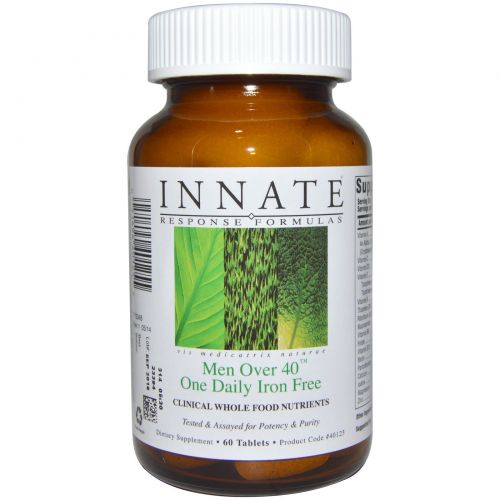 Innate Response Formulas, Men Over 40 One Daily Iron Free, 60 Tablets