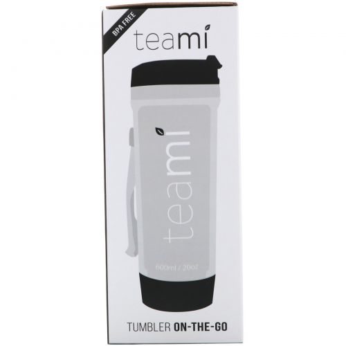 Teami, Стакан Tumbler On-the-Go, черный, 20 унц.