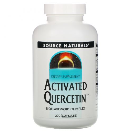 Source Naturals, Активированный кверцетин, 200 капсул