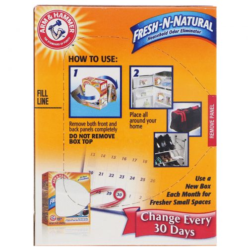 Arm & Hammer, Fresh-n-Natural Household Odor Eliminator Baking Soda, 14 oz (396.8 g)