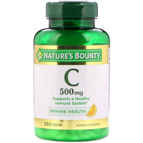 Nature's Bounty, Витамин C, 500 мг, 250 таблеток