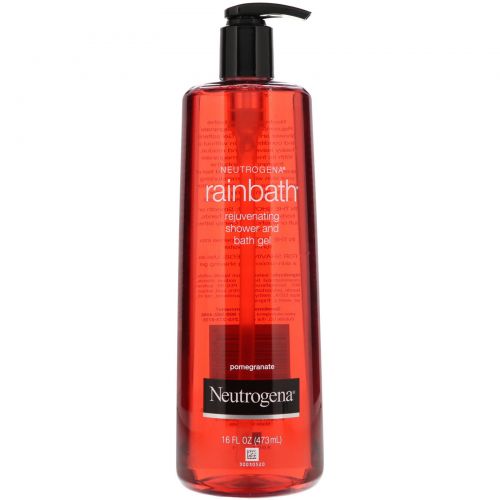 Neutrogena, Rainbath, Rejuvenating Shower and Bath Gel, Pomegranate, 16 fl oz (473 ml)