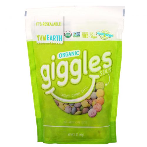 YumEarth, Organic Giggles Sour, 5 oz (142 g)