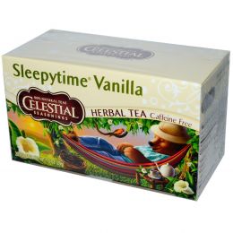 Celestial Seasonings, Травяной чай, Sleepytime Vanilla, без кофеина, 20 пакетиков, 1,0 унции (29 г)