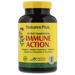 Nature's Plus, Иммуностимулирующее средство Immune Action, 120 растительных капсул