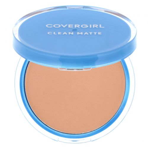 Covergirl, Clean Matte, компактная пудра, оттенок 545 «Теплый бежевый», 10 г (0,35 унции)