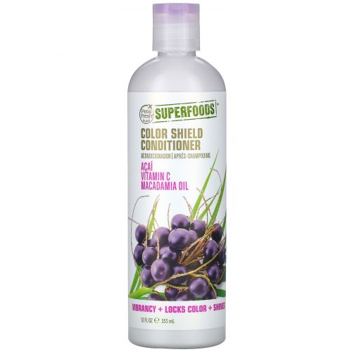 Petal Fresh, Pure, SuperFoods For Hair, Color Shield Conditioner, Acai, Vitamin C & Macadamia Oil, 12 fl oz (355 ml)