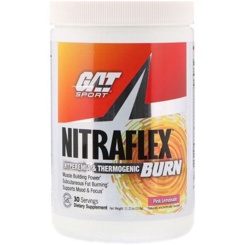 GAT, Nitraflex Burn, Pink Lemonade, 11.21 oz (318 g)