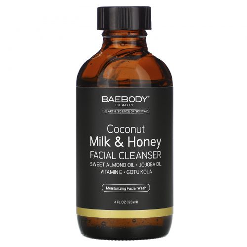 Baebody, Coconut Milk & Honey Facial Cleanser, 4 fl oz (120 ml)