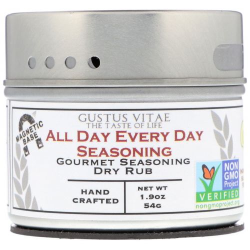 Gustus Vitae, Сухая смесь специй, All Day Every Day Seasoning, 1,9 унц. (54 г)