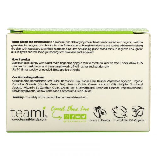 Teami, Detox Mask, Green Tea Blend, 6.5 oz (192 ml)