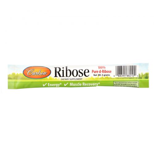 Carlson Labs, Ribose , 30 Single Serving Packets, 5 g Each