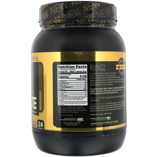 Optimum Nutrition, Gold Standard, 100% Isolate, Chocolate Bliss, 1.64 lb (744 g)