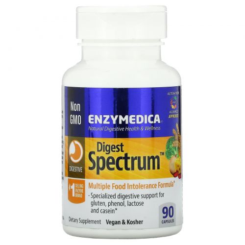 Enzymedica, Digest Spectrum, 90 капсул