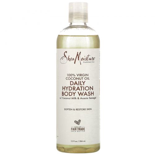 SheaMoisture, 100% Virgin Coconut Oil, Daily Hydration Body Wash, 13 fl oz (384 ml)