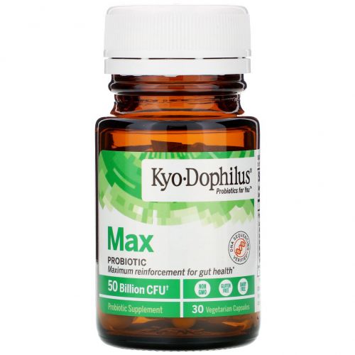Kyolic, Kyo-Dophilus, пробиотик максимального действия, 50 млрд КОЕ, 30 вегетарианских капсул