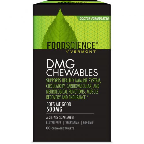 FoodScience, DMG Chewables, 500 mg, 60 Chewable Tablets