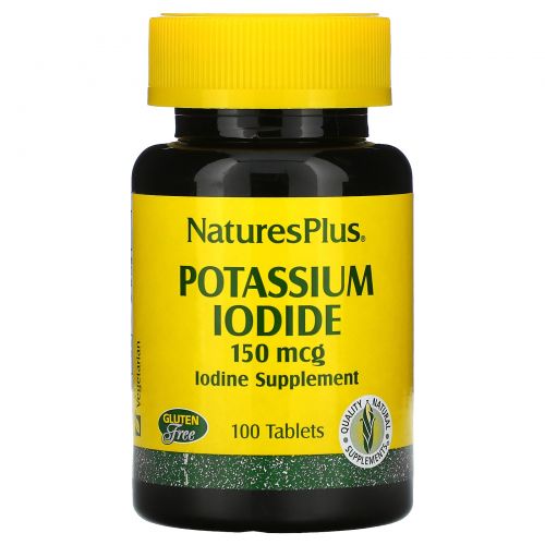 Nature's Plus, Калия йодид, 150 мкг, 100 таблеток