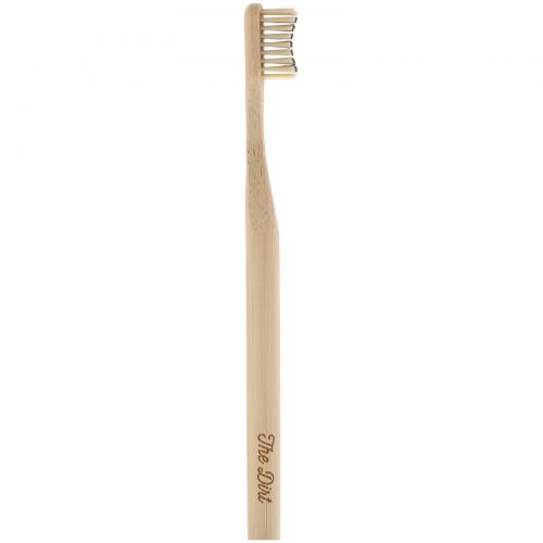 The Dirt, Bamboo Toothbrush with Charcoal Bristles, 1 Toothbrush