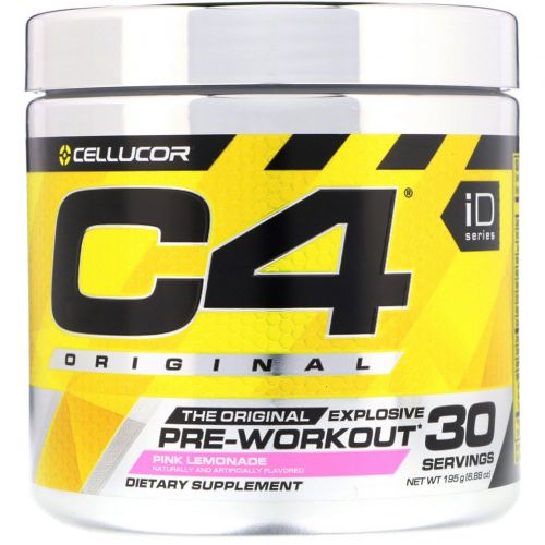 Cellucor, C4 Original, предтренировочный комплекс, розовый лимонад, 6,88 унц. (195 г)