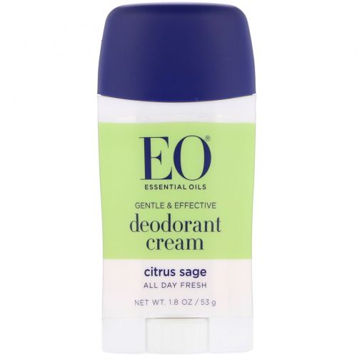 EO Products, Deodorant Cream, Citrus Sage, 1.8 oz (53 g)