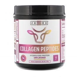 Zhou Nutrition, Collagen Peptides, Hydrolyzed Protein, Unflavored, 18 oz (510 g)