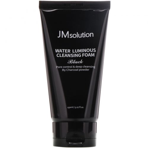 JM Solution, Water Luminous Cleansing Foam, Black, 5.07 fl oz (150 ml)