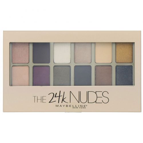 Maybelline, Палетка теней The 24K Nudes, 9,6 г