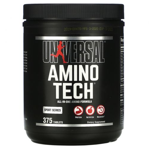 Universal Nutrition, Amino Tech, 375 таблеток