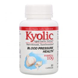 Kyolic, Aged Garlic Extract, формула 109, 80 капсул