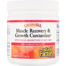 Natural Factors, CurcuminRich, Muscle Recovery & Growth Curcumizer, 5.5 oz (156 g)