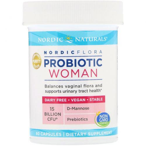 Nordic Naturals, Nordic Flora Probiotic, Woman, 60 Capsules