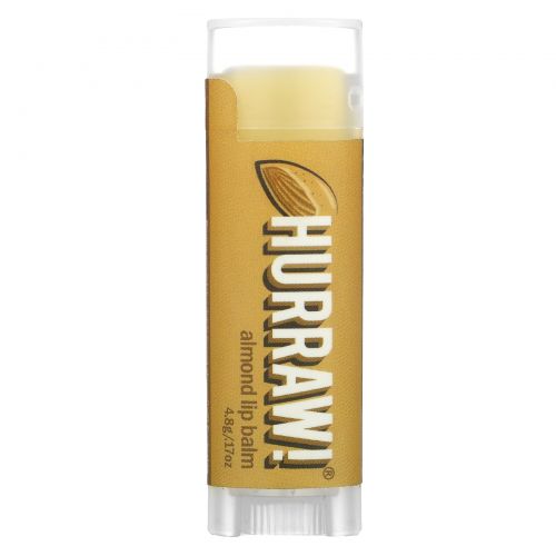 Hurraw! Balm, Бальзам для губ, миндаль, 0,15 унции (4,3 г)