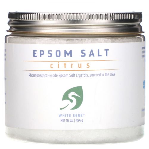 White Egret Personal Care, Английская соль, цитрусовая, 16 унц. (454 г)
