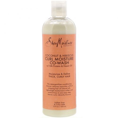 SheaMoisture, Coconut & Hibiscus, Curl Moisture Co-Wash, 12 fl oz (354 ml)