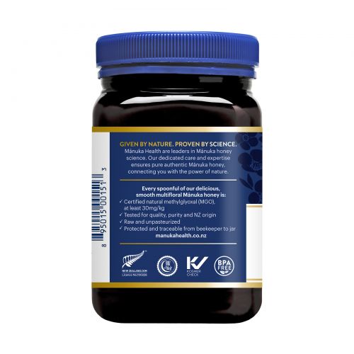 Manuka Health, Мед манука, метиглиоксал 30+, 1,1 фунта (500 г)