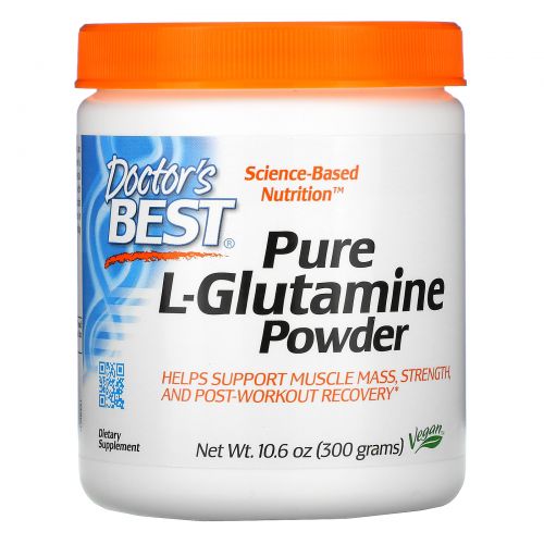 Doctor's Best, Pure L-Glutamine Powder, 10.6 oz (300 g)