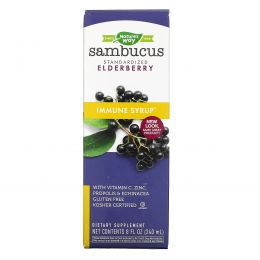 Nature's Way, Sambucus Immune, сироп из бузины, 8 жидких унций (240 мл)