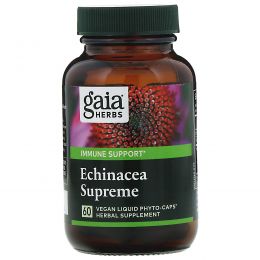 Gaia Herbs, Эхинацея, 60 гелевых капсул