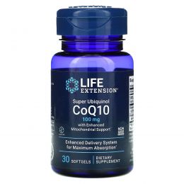 Life Extension, Super Ubiquinol CoQ10 with Enhanced Mitochondrial Support, 100 mg, 30 Softgels