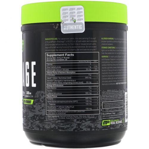 MusclePharm, Wreckage Pre-Workout, Watermelon, 12.79 oz (362.5 g)