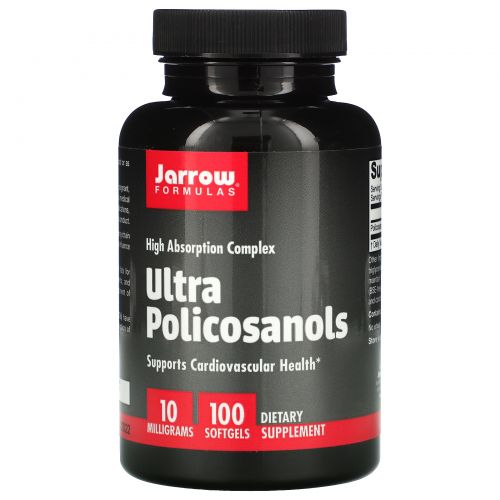 Jarrow Formulas, Ультра полисоканолы, быстроусвояемый комплекс, 10 мг, 100 капсул