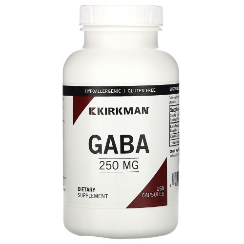 Kirkman Labs, GABA, 250 мг, 150 капсул