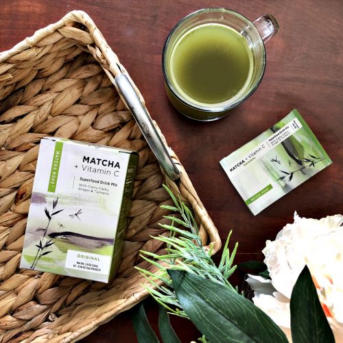 Matcha Road, Матча + витамин С, смесь для приготовления напитка из суперпродуктов с классическим вкусом, 10 пакетиков по 5 г (0,18 унции)